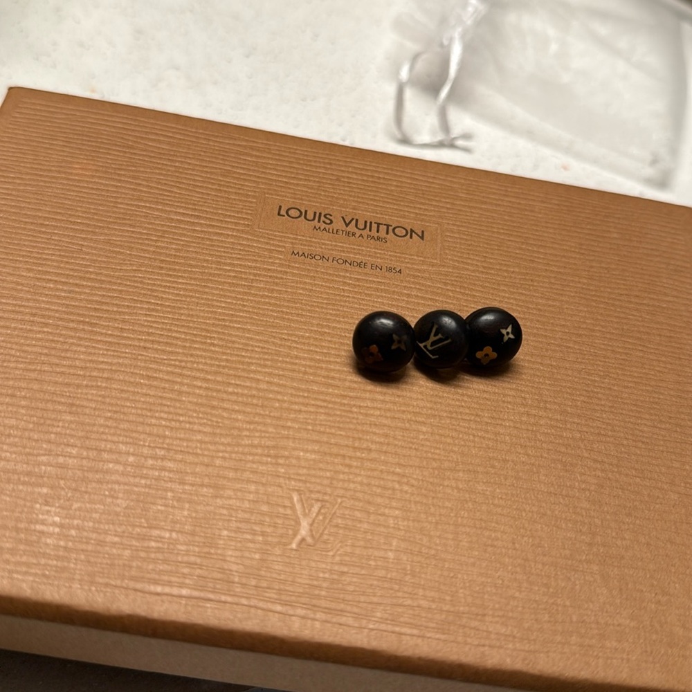 Louis Vuitton Boucle de Reuil Puce Sylvania Earrings Dark brown - Picture 6 of 12